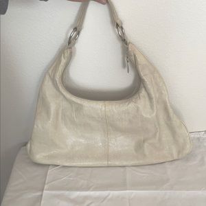 Vintage leather cream purse